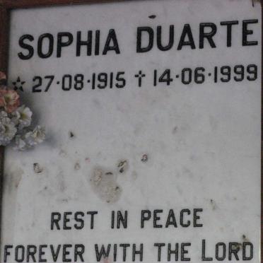 DUARTE Sophia 1915-1999