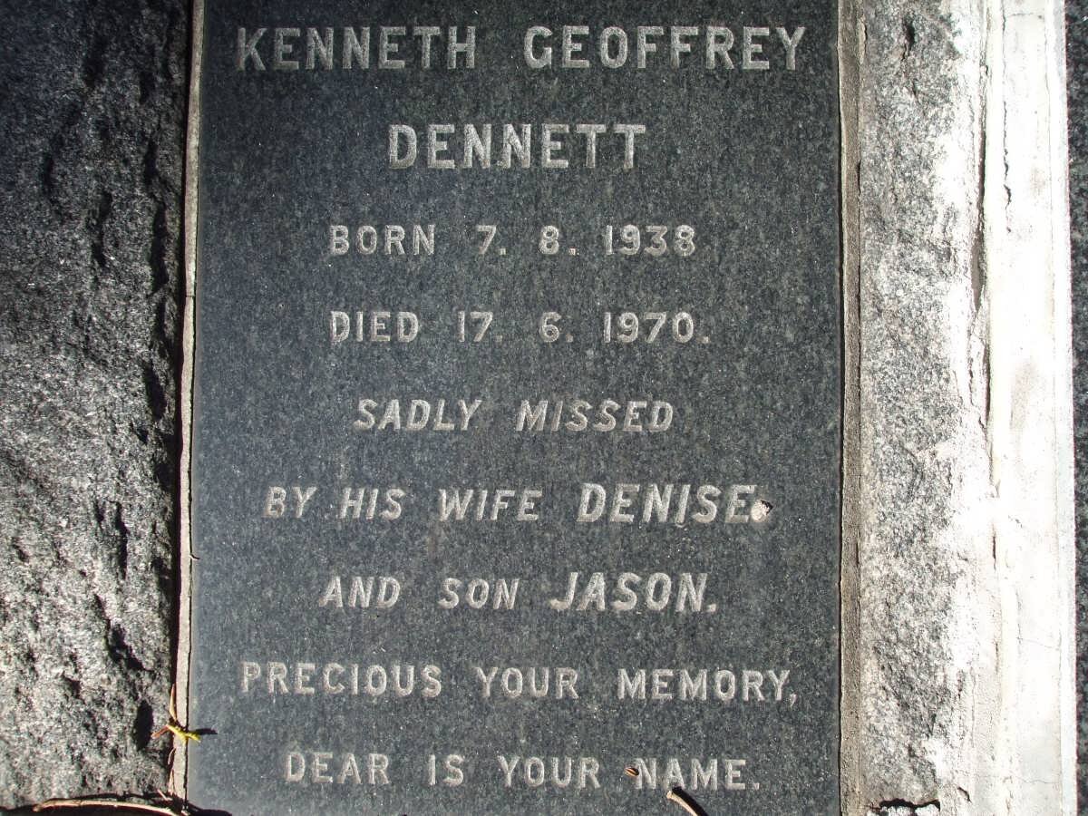 DENNETT Kenneth Geoffrey 1938-1970