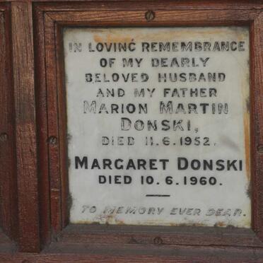 DONSKI Marion Martin -1952 &amp; Margaret -1960