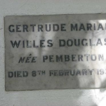 DOUGLAS Gertrude Marian Willes nee PEMBERTON -1939