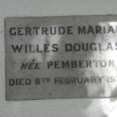 DOUGLAS Gertrude Marian Willes nee PEMBERTON -1939