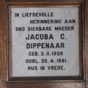DIPPENAAR Jacoba G. 1928-1981