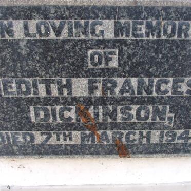 DICKENSON Edith Frances -1942