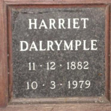 DALRYMPLE Harriet 1882-1979