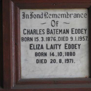 EDDEY Charles Bateman 1876-1957 &amp; Eliza Laity 1880-1971