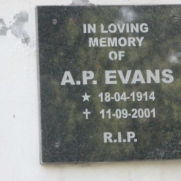 EVANS A.P. 1914-2001