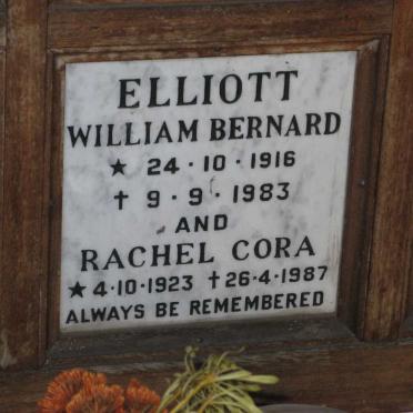 ELLIOTT William Bernard 1916-1983 &amp; Rachel Cora 1923-1987