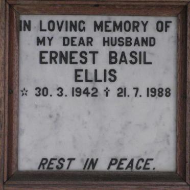 ELLIS Ernest Basil 1942-1988