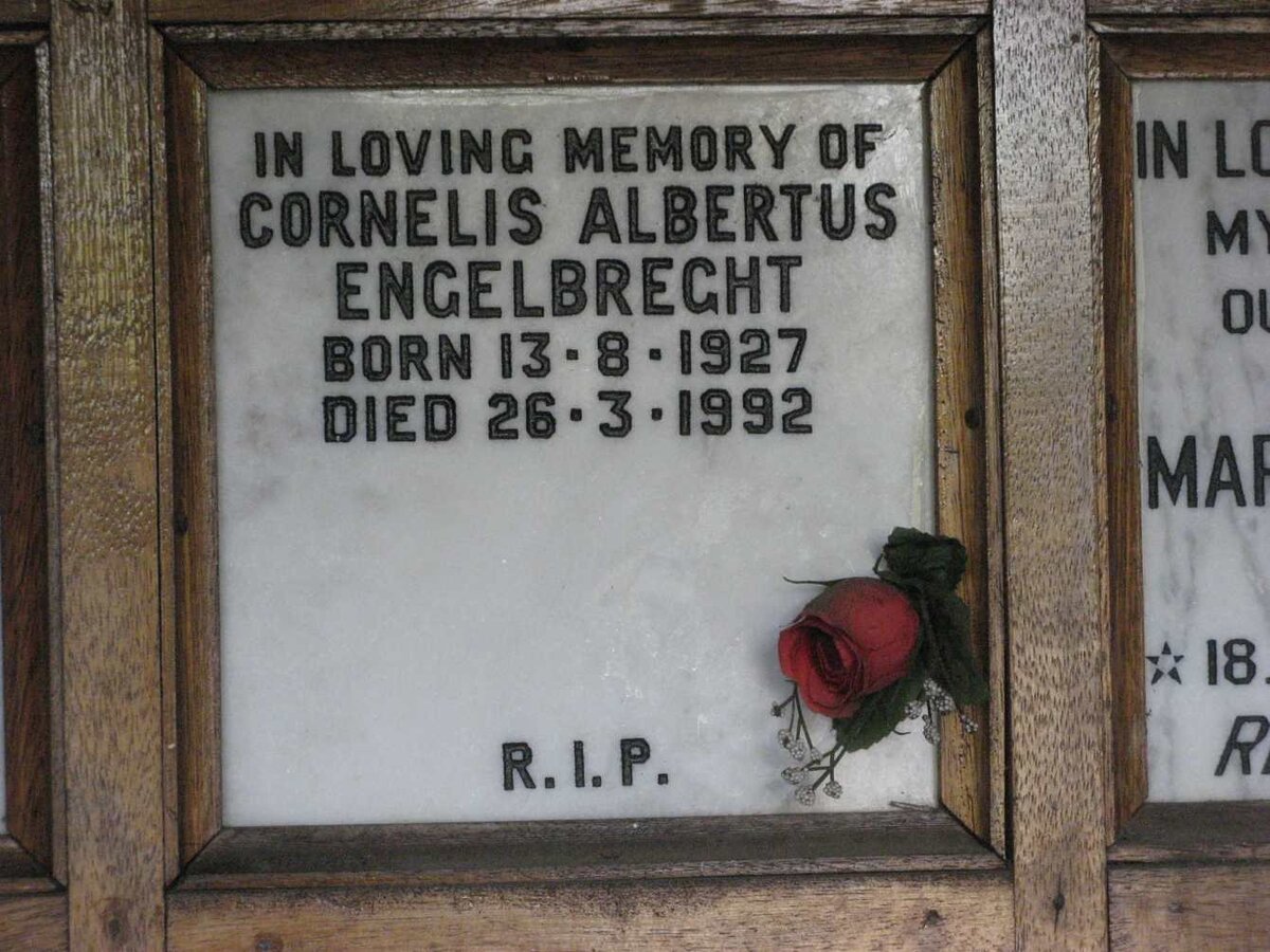 ENGELBRECHT Cornelis Albertus 1927-1992