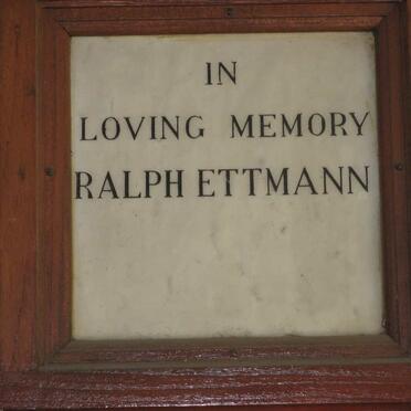 ETTMANN Ralph