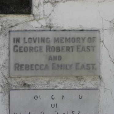 EAST George Robert &amp; Rebecca Emily