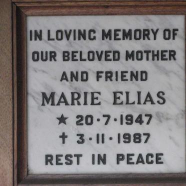 ELIAS Marie 1947-1987