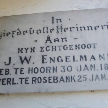 ENGELMANN J.W. 1888-1955