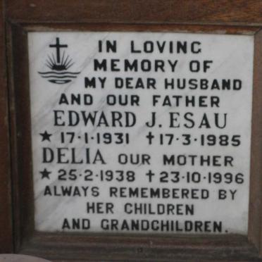 ESAU Edward J. 1931-1985 &amp; Delia 1938-1996