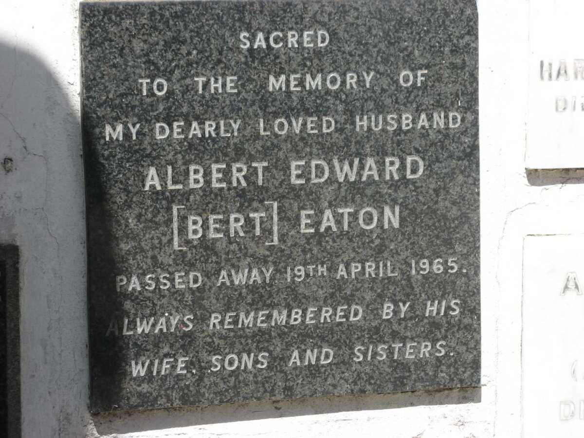 EATON Albert Edward -1965