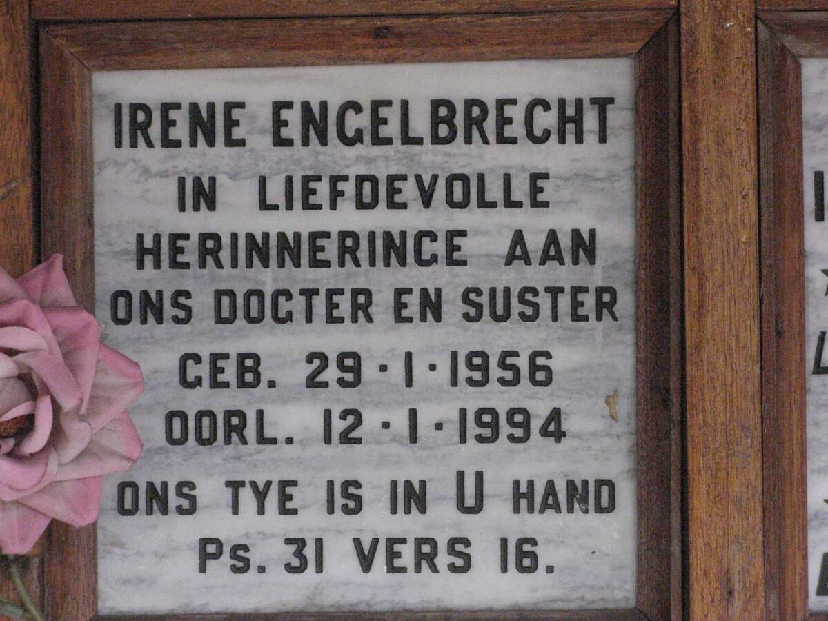 ENGELBRECHT Irene 1956-1994