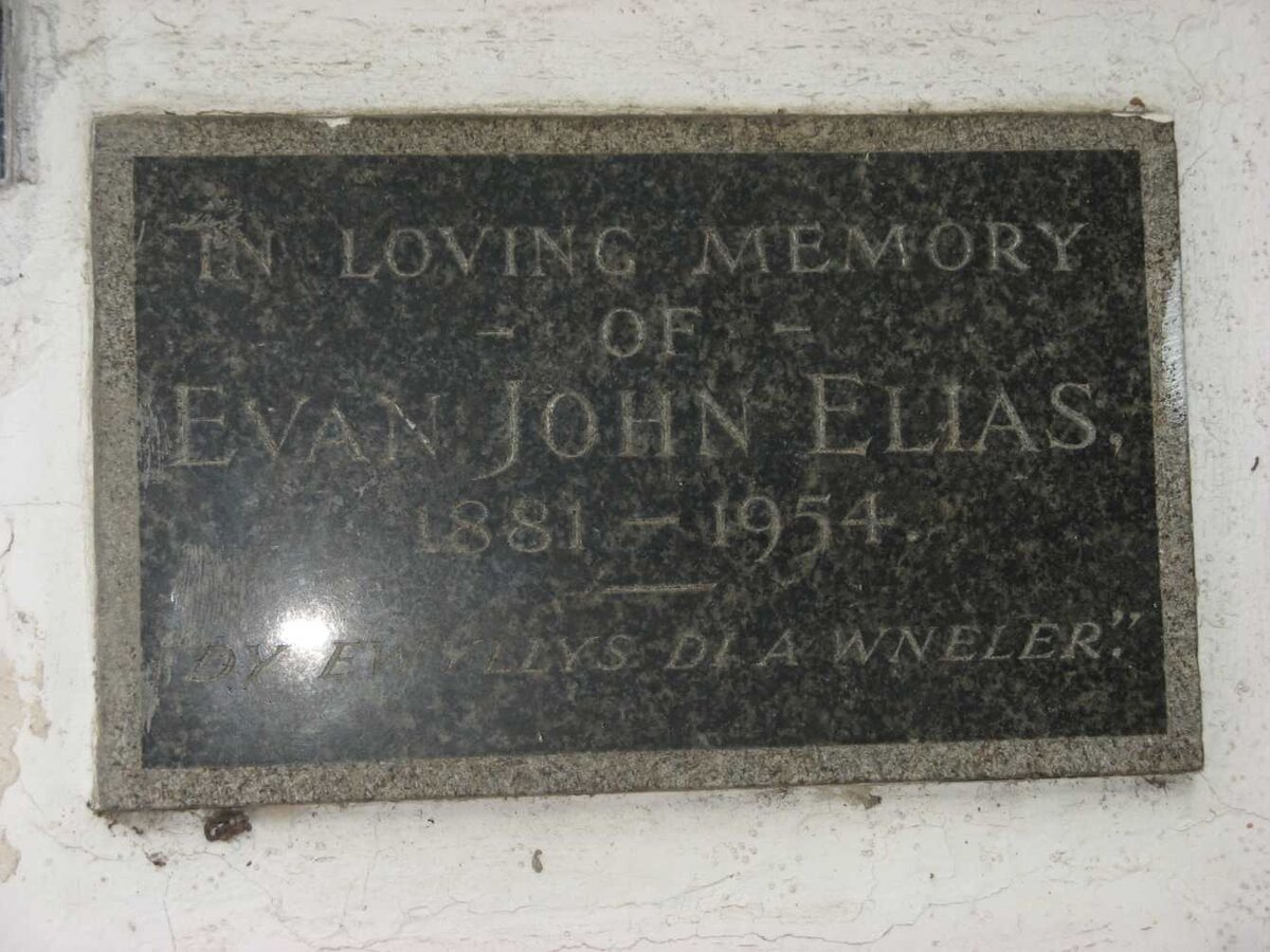 ELIAS Evan John 1881-1954