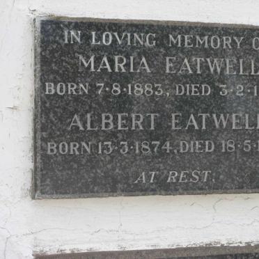 EATWELL Albert 1874-1961 &amp; Maria 1883-1952