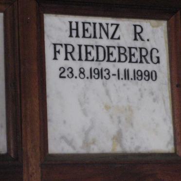 FRIEDEBERG Heinz R. 1913-1990
