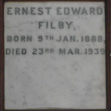 FILBY Ernest Edward 1888-1939