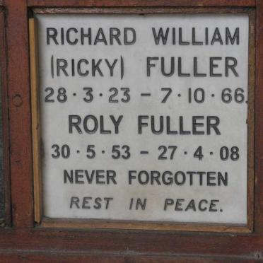 FULLER Richard William 1923-1966 :: FULLER Roly 1953-2008