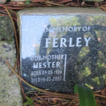 FERLEY Hester 1924-2007