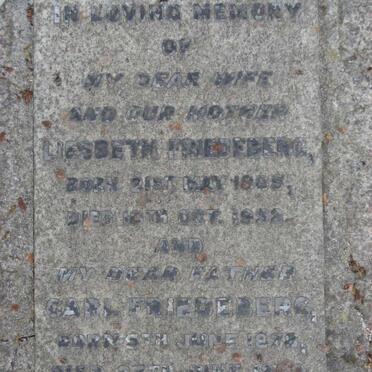FRIEDEBERG Carl 1878-1960 &amp; Liesbeth 1885-1952