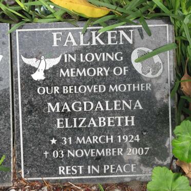 FALKEN Magdalena Elizabeth 1924-2007