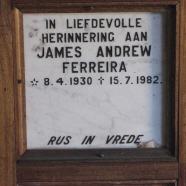 FERREIRA James Andrew 1930-1982