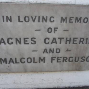 FERGUSON Malcolm &amp; Agnes Catherine