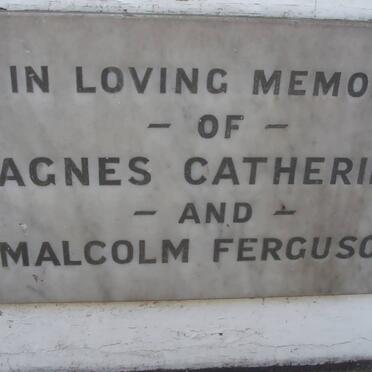 FERGUSON Malcolm &amp; Agnes Catherine