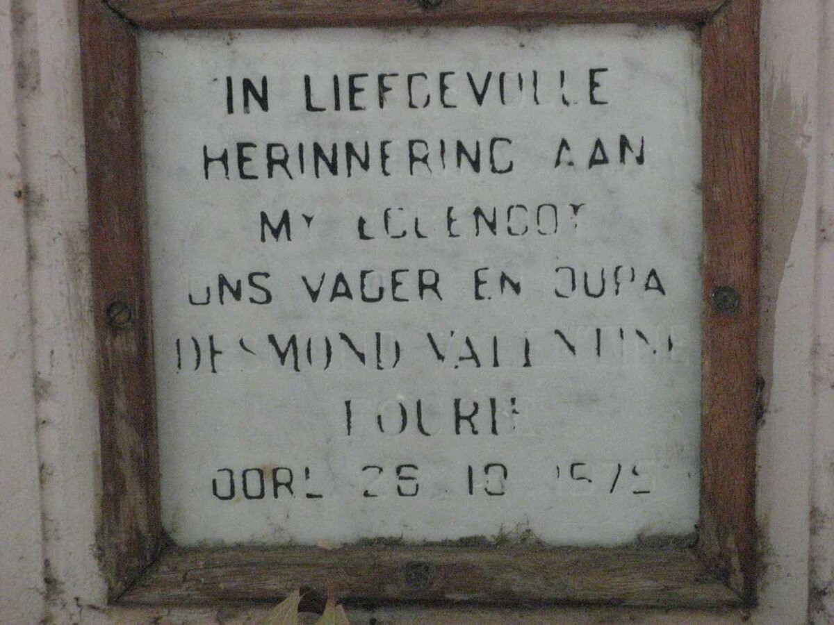 FOURIE Desmond Valentine -1975