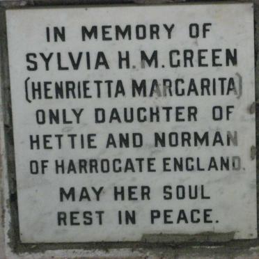 GREEN Sylvia Henrietta Margarita