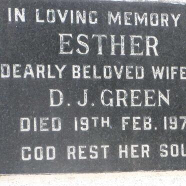 GREEN Esther -1975
