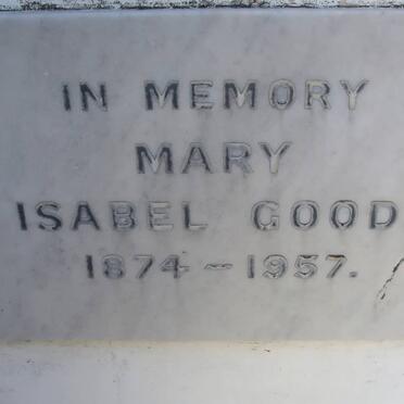 GOOD Mary Isabel 1874-1957