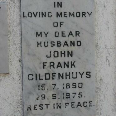 GILDENHUYS John Frank 1890-1975