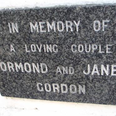 GORDON Ormond &amp; Janet