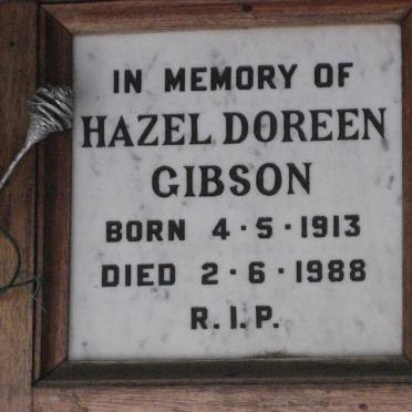 GIBSON Hazel Doreen 1913-1988