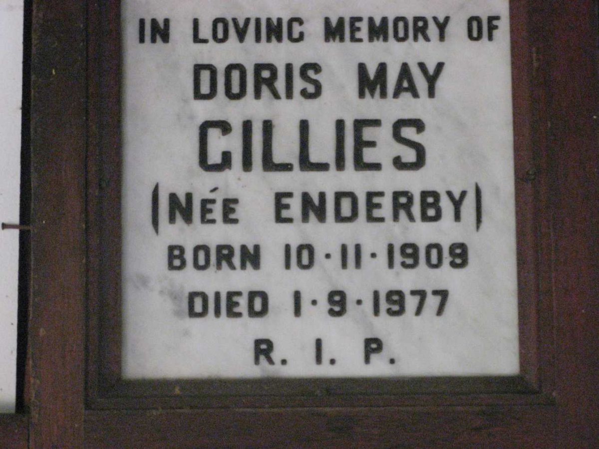 GILLIES Doris May nee ENDERBY 1909-1977