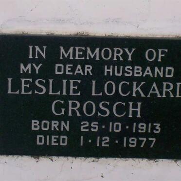 GROSCH Leslie Lockard 1913-1977