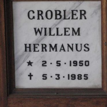 GROBLER Willem Hermanus 1950-1985
