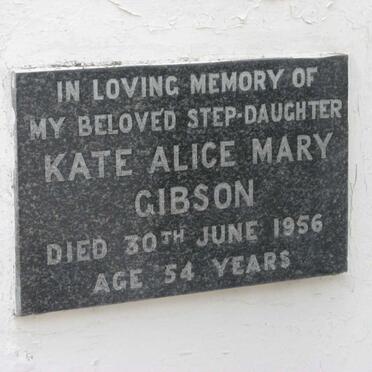 GIBSON Kate Alice Mary -1956