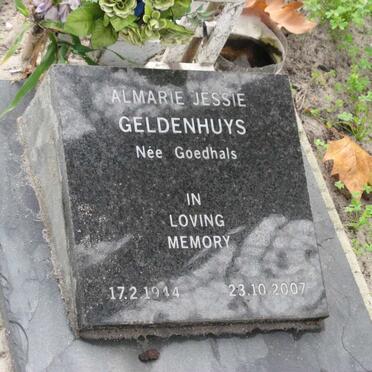 GELDENHUYS Almarie Jessie nee GOEDHALS 1944-2007