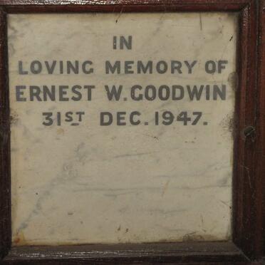 GOODWIN Ernest W. -1947