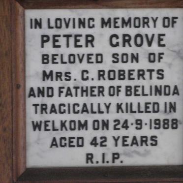 GROVE Peter -1988