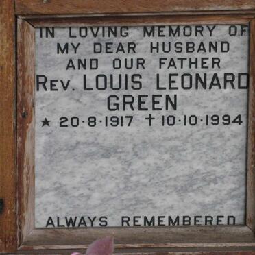 GREEN Louis Leonard 1917-1994