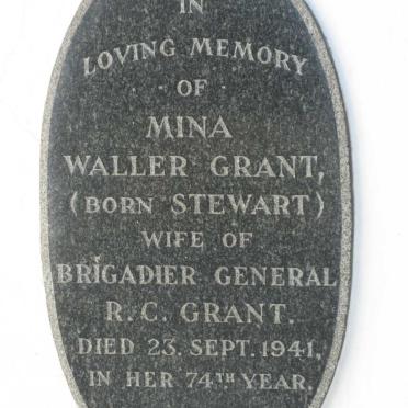 GRANT Mina Waller nee STEWART -1941