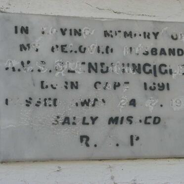 GLENDINING A.M.S. 1891-1964