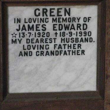GREEN James Edward 1920-1990
