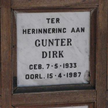 GUNTER Dirk 1933-1987